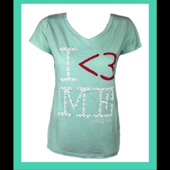 Miss Me, 🕶LAST ONE🕶  I ❤️ ME t-shirt brand new! - Picture 2 of 2